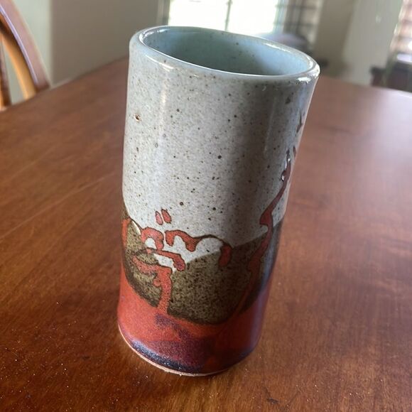 Handmade Signed Art Pottery Tumbler - Picture 2 of 5